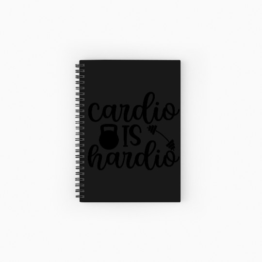 cardio is hardio Spiral Notebooks   Ruled Line Spiral Notebooks   Ruled Line design
