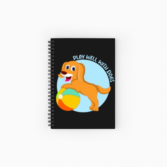 Dog Lover Puppy Breeder Animal Pet Dog Owner Spiral Notebooks   Ruled Line