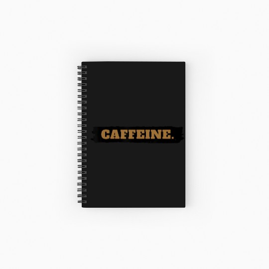 CAFFEINE Caffe lover Spiral Notebooks   Ruled Line
