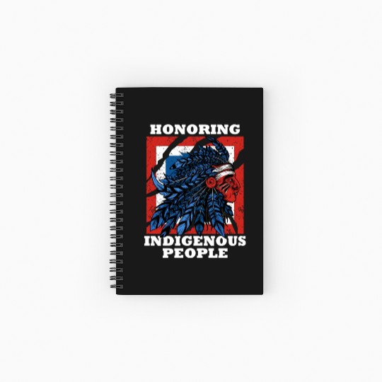 Honoring Indigenous People Heritage Native America Spiral Notebooks   Ruled Line