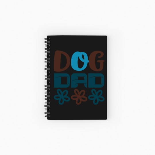 Dog dad Spiral Notebooks   Ruled Line