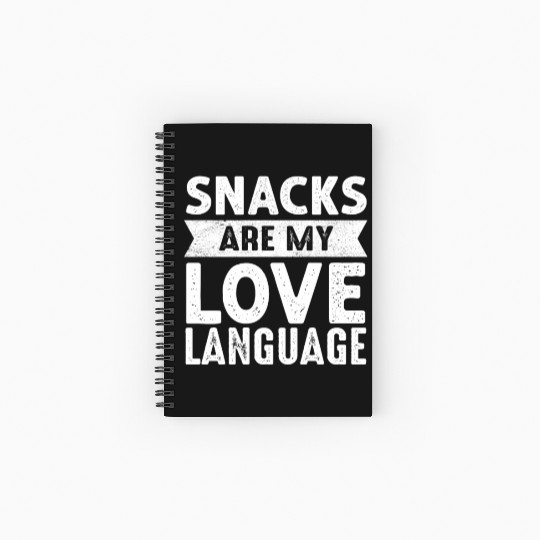 Snacks Are My Love Language Spiral Notebooks   Ruled Line