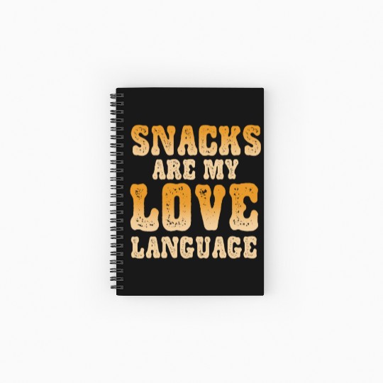 Snacks Are My Love Language Spiral Notebooks   Ruled Line