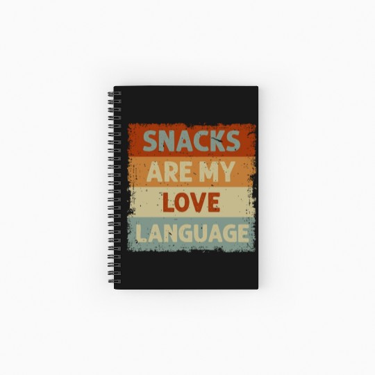 Snacks Are My Love Language Spiral Notebooks   Ruled Line