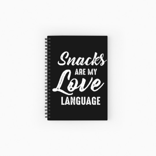 Snacks Are My Love Language Spiral Notebooks   Ruled Line