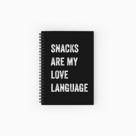 Snacks Are My Love Language Spiral Notebooks   Ruled Line