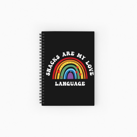 Snacks Are My Love Language Spiral Notebooks   Ruled Line