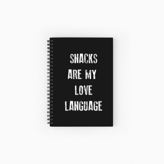 Snacks Are My Love Language Spiral Notebooks   Ruled Line