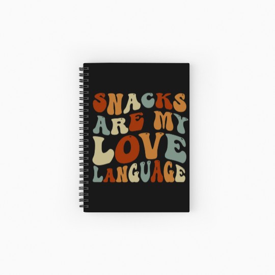 Snacks Are My Love Language Spiral Notebooks   Ruled Line