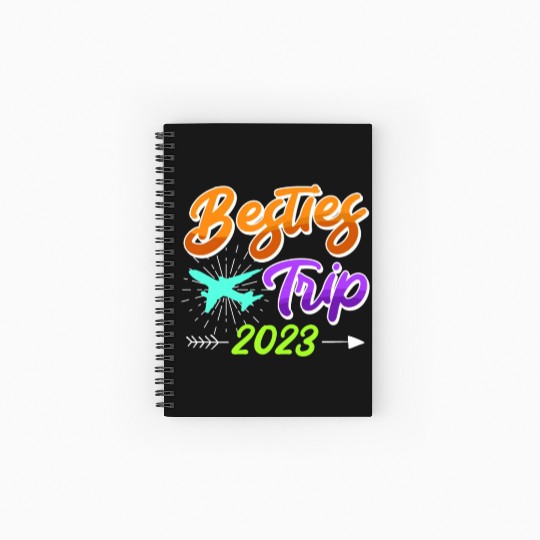 Besties Trip 2023 Vacation Friends Spring Break Spiral Notebooks   Ruled Line