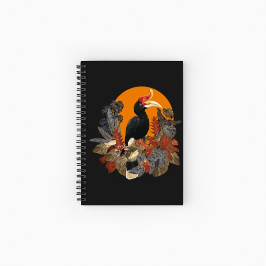 Low Polygonal Of Rhinoceros Hornbill Birds Spiral Notebooks   Ruled Line