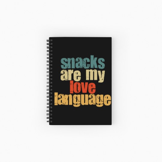 Snacks Are My Love Language Spiral Notebooks   Ruled Line