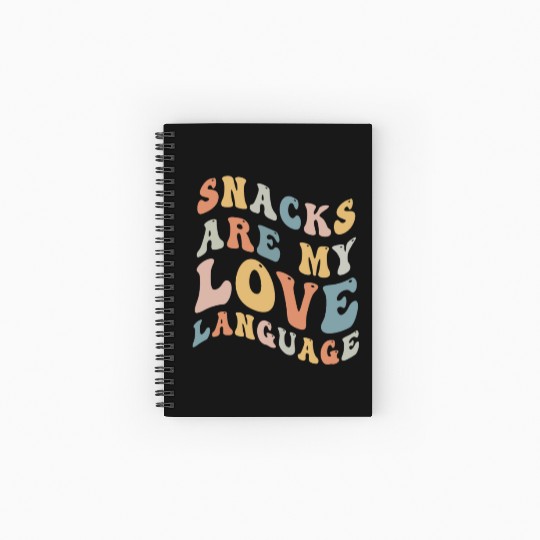 Snacks Are My Love Language Spiral Notebooks   Ruled Line