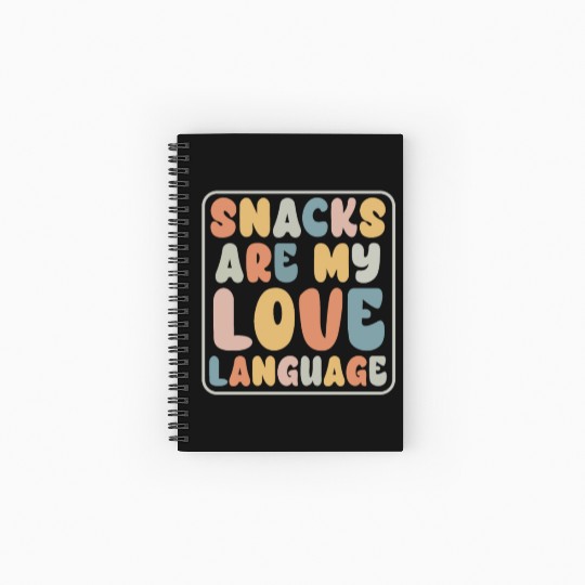 Snacks Are My Love Language Spiral Notebooks   Ruled Line
