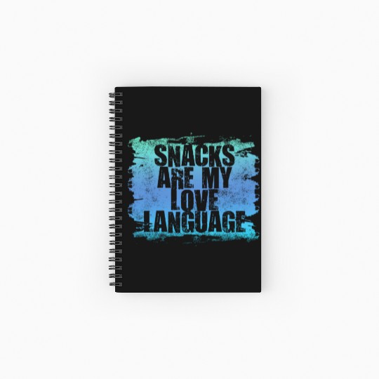 Snacks Are My Love Language Spiral Notebooks   Ruled Line