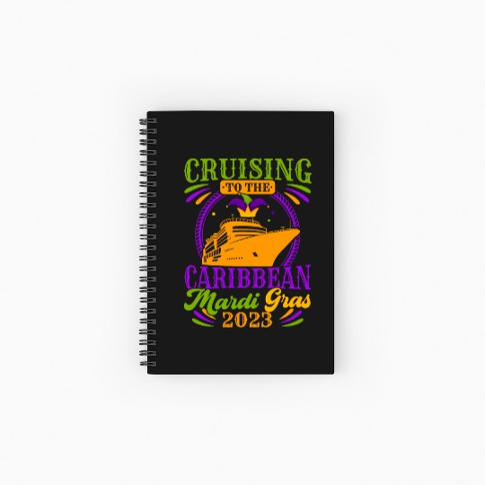 Mardi Gras Costume Mardi Gras Cruise Mardi Gras St Spiral Notebooks   Ruled Line