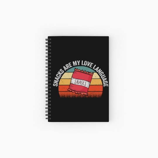 Snacks Are My Love Language Spiral Notebooks   Ruled Line