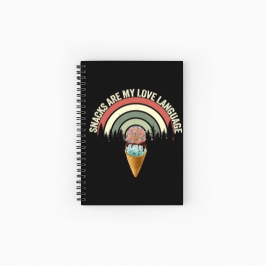 Snacks Are My Love Language Spiral Notebooks   Ruled Line