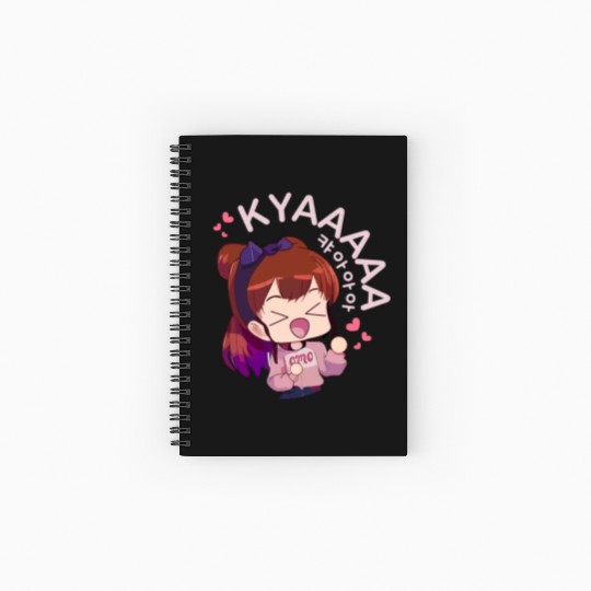 Kyaa Funny KPOP Anime Chibi Korean Pop Music Spiral Notebooks   Ruled Line