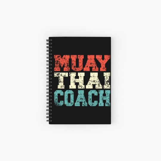 Muay Thai Coach Martial Arts Martial Artist Spiral Notebooks   Ruled Line