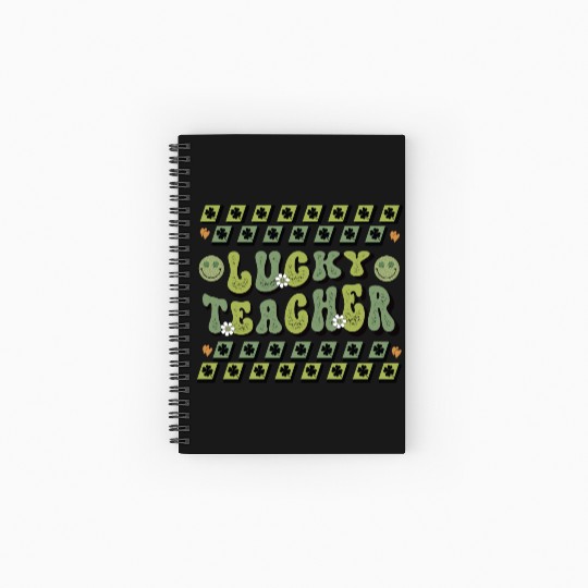 Lucky Teacher Saint Paddys St Patricks Day | Cool Spiral Notebooks   Ruled Line