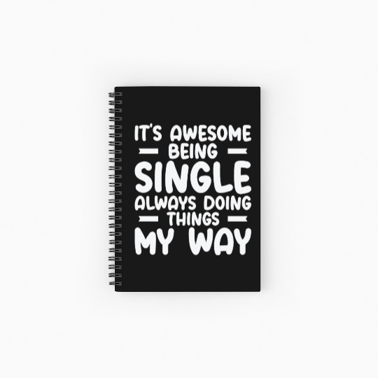 Awesome Single Independent Solo Single Quotes Spiral Notebooks   Ruled Line