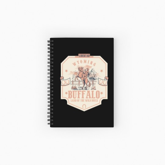 buffalo wyoming wild west town Spiral Notebooks   Ruled Line