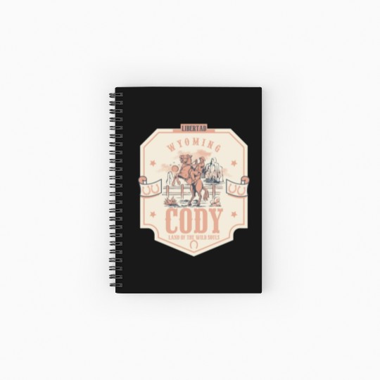 Cody wyoming wild west town Spiral Notebooks   Ruled Line