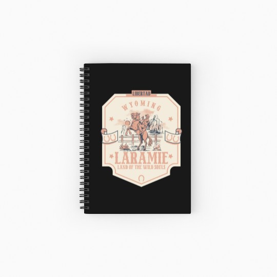 laramie wyoming wild west town Spiral Notebooks   Ruled Line