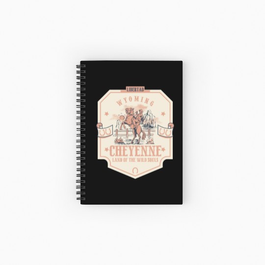 cheyenne wyoming wild west town Spiral Notebooks   Ruled Line