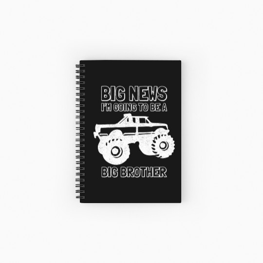 Going To Be A Big Brother Monster Truck Toddler Gi Spiral Notebooks   Ruled Line
