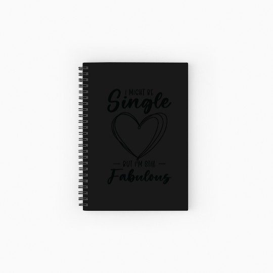 Single Status Fabulous Independent Single Quotes Spiral Notebooks   Ruled Line