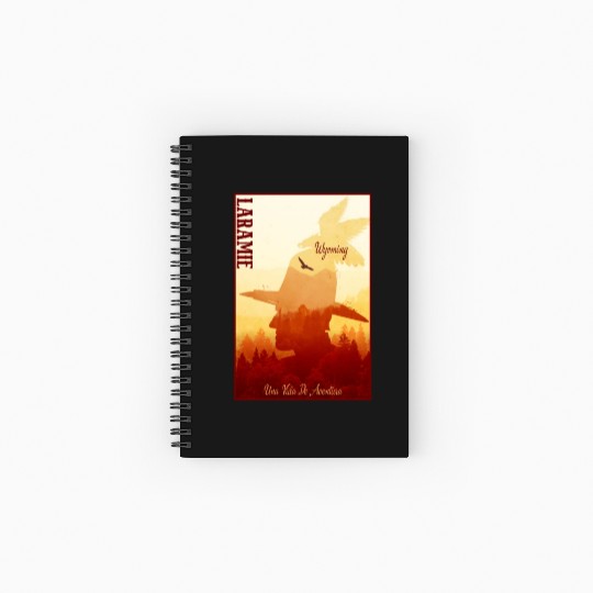 Laramie Wyoming wild west town Spiral Notebooks   Ruled Line