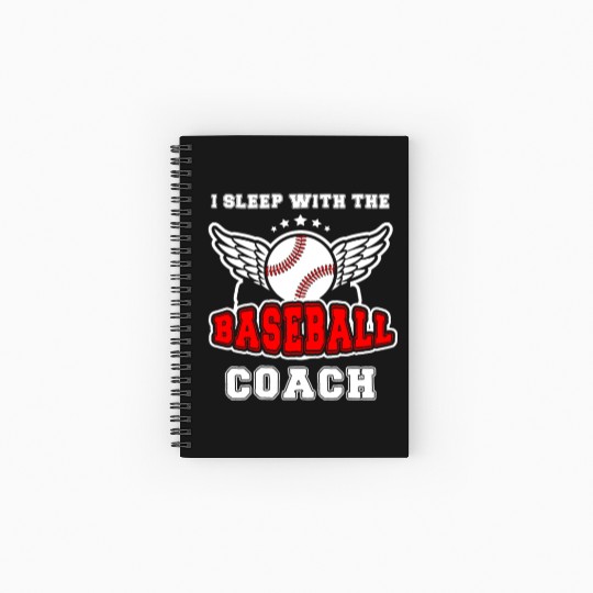 Baseball Coach Wife Professional Mom Instructor Spiral Notebooks   Ruled Line