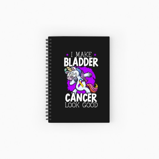 Bladder Cancer Warrior Bladder Cancer Awareness Spiral Notebooks   Ruled Line