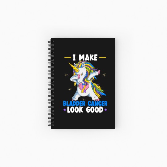 Bladder Cancer Warrior Bladder Cancer Awareness Spiral Notebooks   Ruled Line