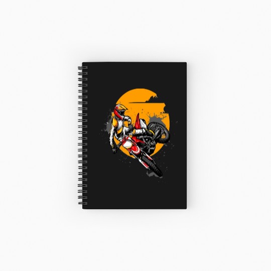 Motocross Spiral Notebooks   Ruled Line