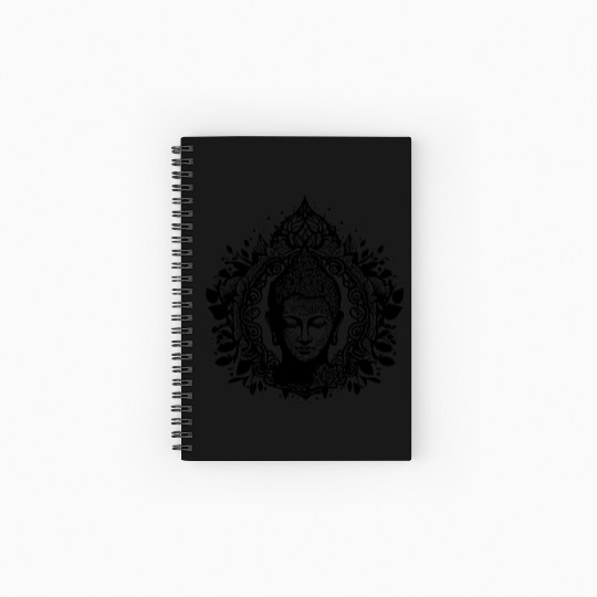 Meditating Buddha Lotus Spirit Portrait Spiral Notebooks   Ruled Line
