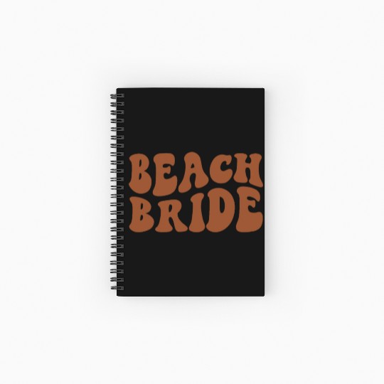 Beach Bride Terracotta Burnt Orange Spiral Notebooks   Ruled Line