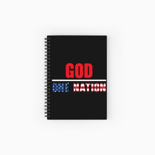 Patriotic America USA Flag 4th Of July American Spiral Notebooks   Ruled Line