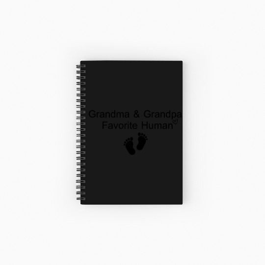 Grandma & Grandpa Favorite Human Grandparents Spiral Notebooks   Ruled Line