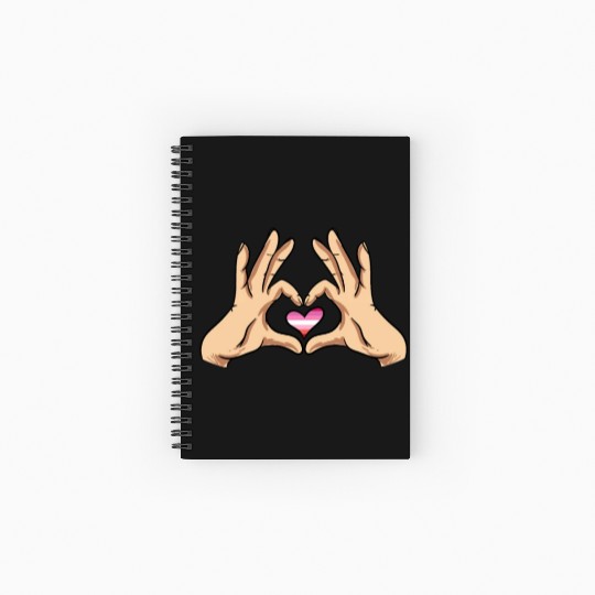 Lesbian Heart Spiral Notebooks   Ruled Line