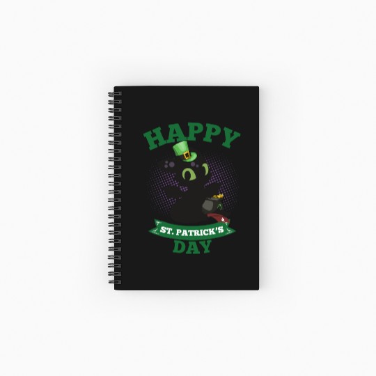 Happy St Patricks Day Toothless Spiral Notebooks   Ruled Line