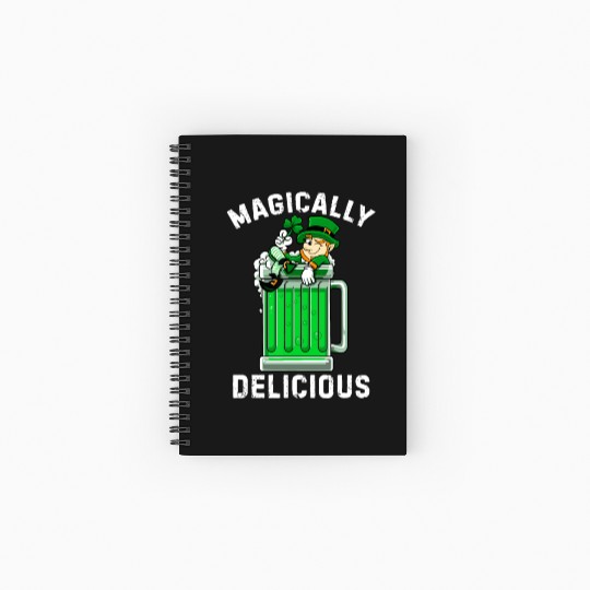 Magically Delicious idea St Patricks Day Drinking Spiral Notebooks   Ruled Line