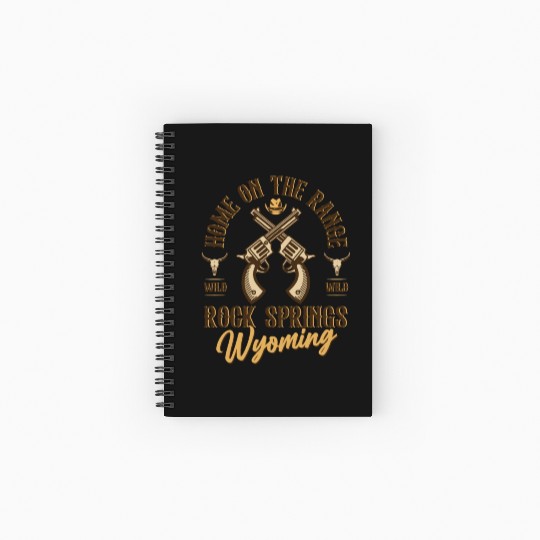 RockSprings Wyoming wild west town Spiral Notebooks   Ruled Line