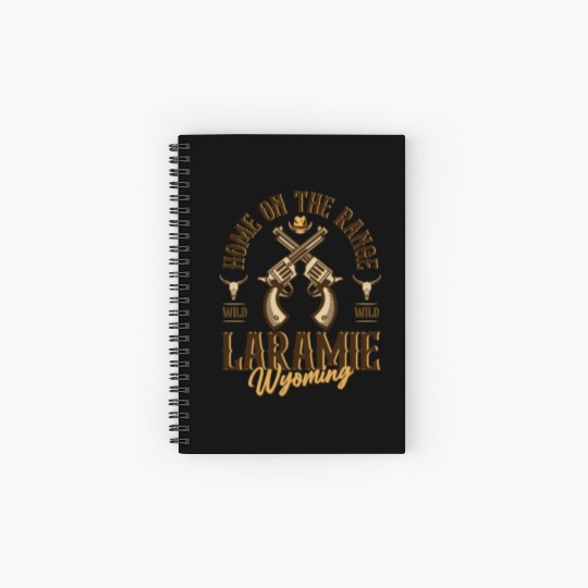 Laramie Wyoming wild west town Spiral Notebooks   Ruled Line