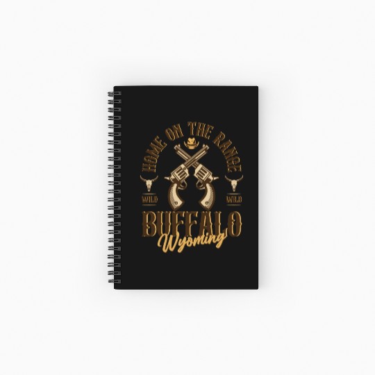 Buffalo Wyoming wild west town Spiral Notebooks   Ruled Line