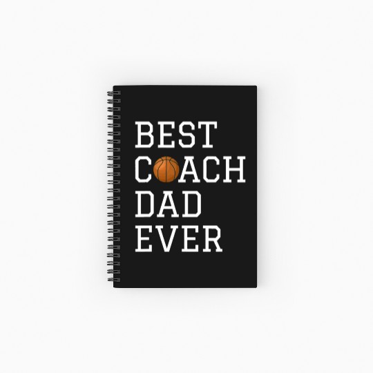 Best Basketball Coach Dad Ever Coaching Fathers Gi Spiral Notebooks   Ruled Line