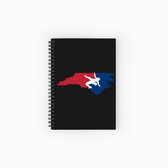 North Carolina Wrestling Spiral Notebooks   Ruled Line