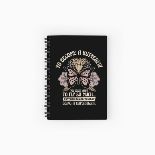 Butterfly Mystical Butterfly Lover Celestial Art Spiral Notebooks   Ruled Line